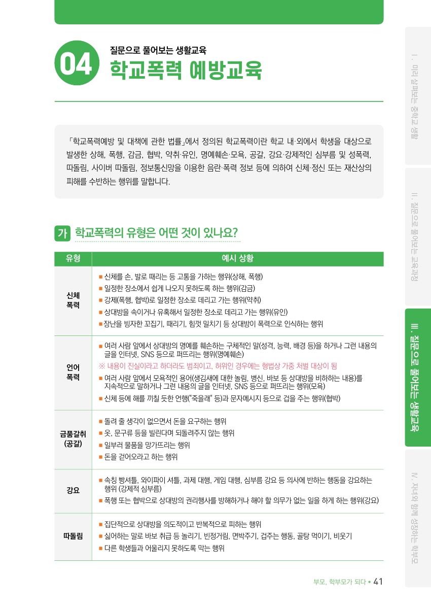 Ⅲ. 질문으로 풀어보는 생활교육
