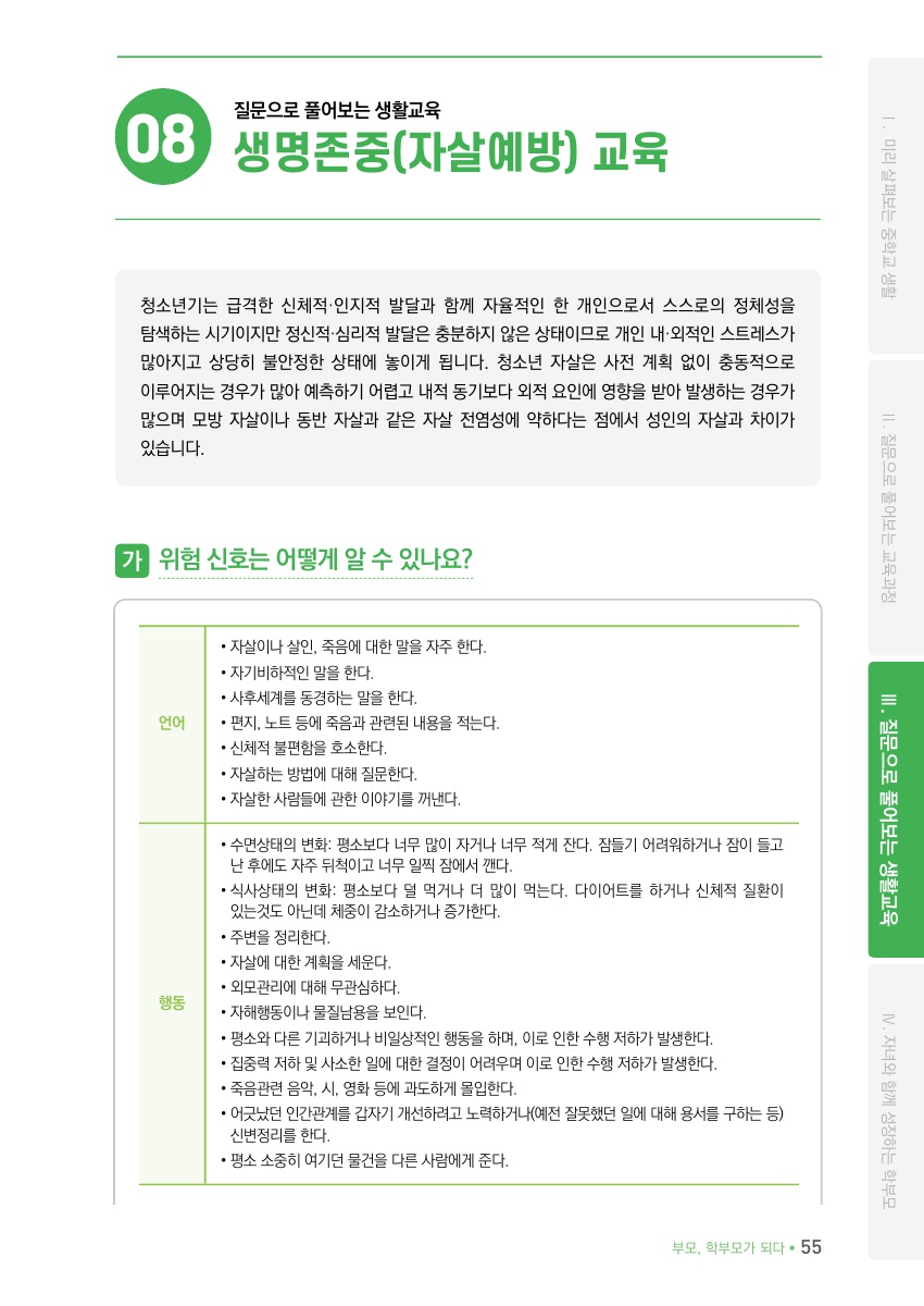 Ⅲ. 질문으로 풀어보는 생활교육