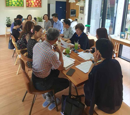 센터별 정책추진단, 탐구학습공동체 등 조직 및 운영 이미지